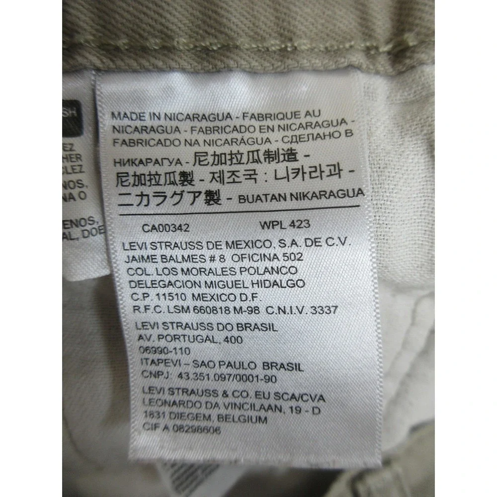 Levis 505 Jeans Mens 36x30 Beige‎ Straight Leg Denim Y2K Workwear (Tag 38x32)